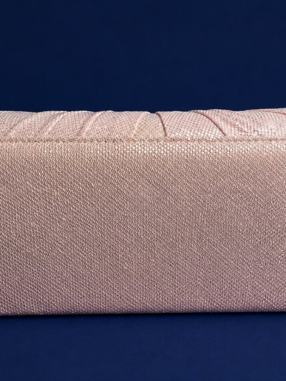 Harvé Benard Blush Pink Evening Clutch Purse NWT | Satin Pleated Knot Front Form - Picture 3 of 10